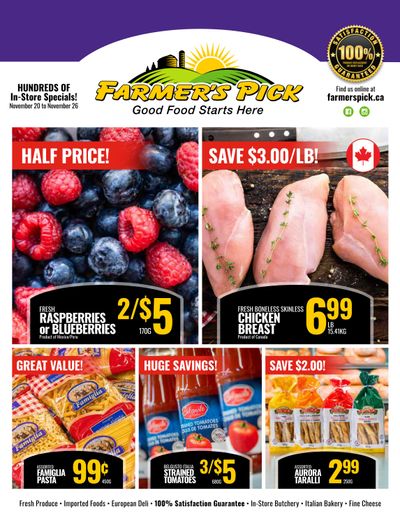 Farmer's Pick Flyer November 20 to 26