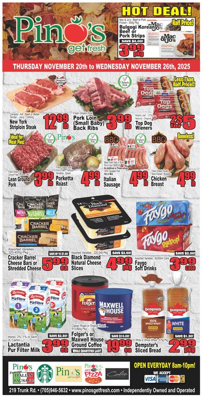 Pino's Flyer November 20 to 26