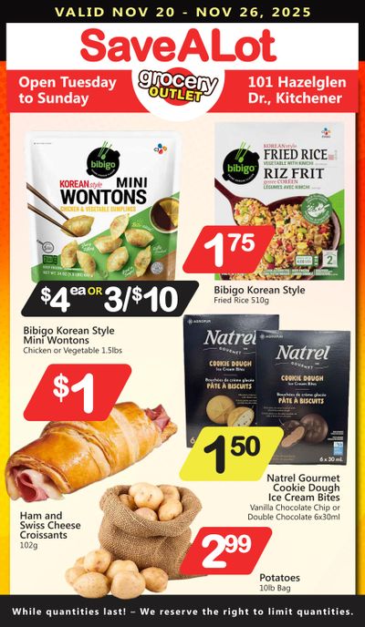 SaveALot Grocery Outlet Flyer November 20 to 26