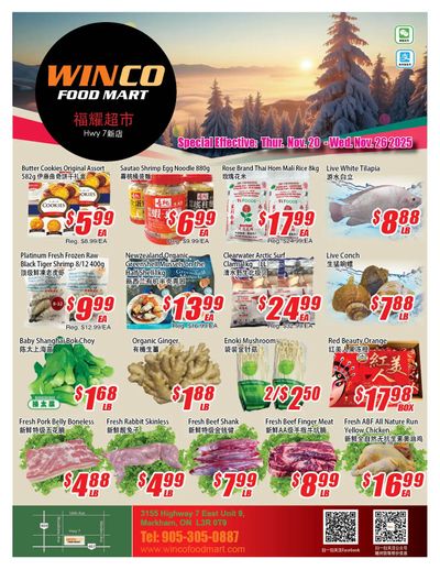 WinCo Food Mart (HWY 7) Flyer November 20 to 26
