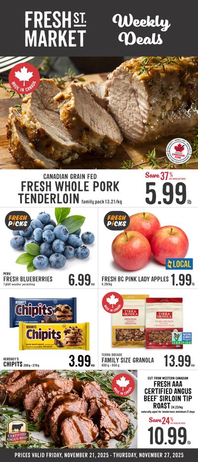 Fresh St. Market Flyer November 21 to 27