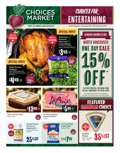 Choices Market Flyer November 20 to 26