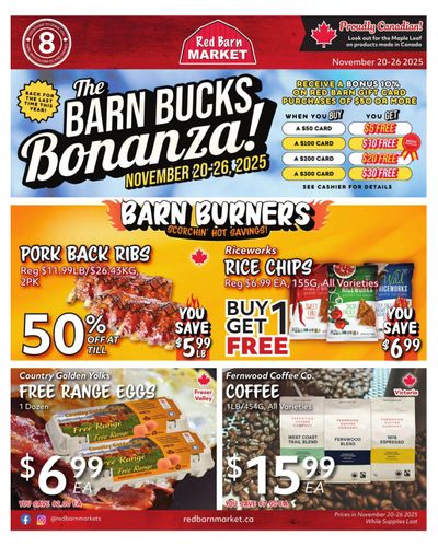 Red Barn Market Flyer November 20 to 26