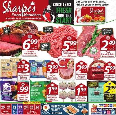 Sharpe's Food Market Flyer November 20 to 26