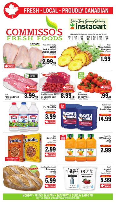 Commisso's Fresh Foods Flyer November 21 to 27