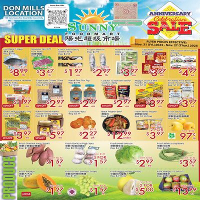 Sunny Foodmart (Don Mills) Flyer November 21 to 27