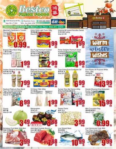 BestCo Food Mart (Ajax) Flyer November 21 to 27