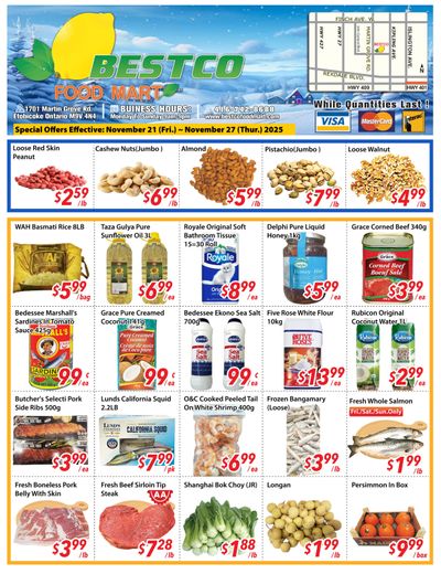 BestCo Food Mart (Etobicoke) Flyer November 21 to 27