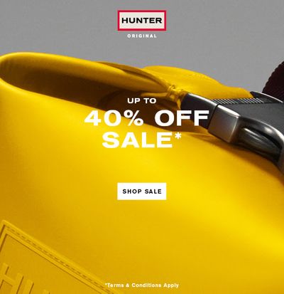 Hunter Boots Canada Summer Sale: Extra 10% Off Sale Items Using Promo Code + FREE Shipping