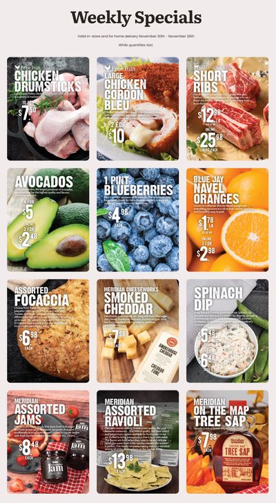 Meridian Farm Market Flyer November 20 to 26