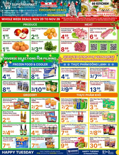 88 Supermarket Flyer November 20 to 26