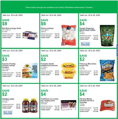 Costco Canada More Savings Weekly Coupons/Flyers for: Quebec, June 22 – 28