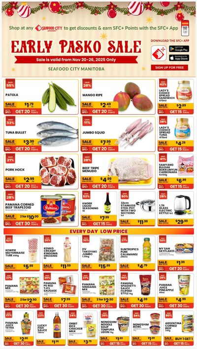 Seafood City Supermarket (MB) Flyer November 20 to 26