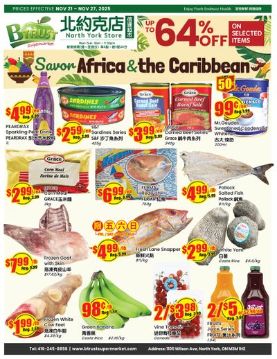 Btrust Supermarket (North York) Flyer November 21 to 27