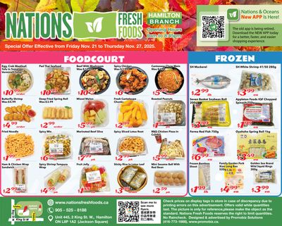 Nations Fresh Foods (Hamilton) Flyer November 21 to 27