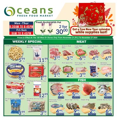 Oceans Fresh Food Market (Brampton) Flyer November 21 to 27