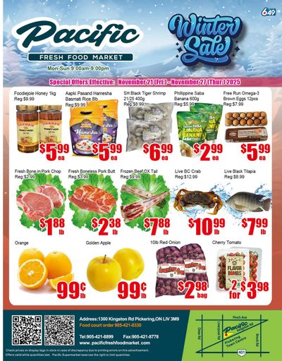 Pacific Fresh Food Market (Pickering) Flyer November 21 to 27