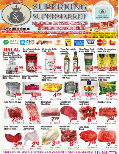 Superking Supermarket (London) Flyer November 21 to 27