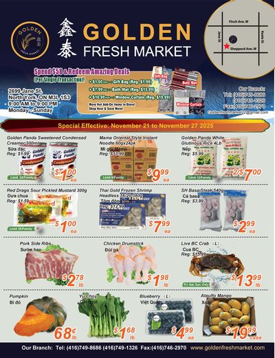 Golden Fresh Market Flyer November 21 to 27