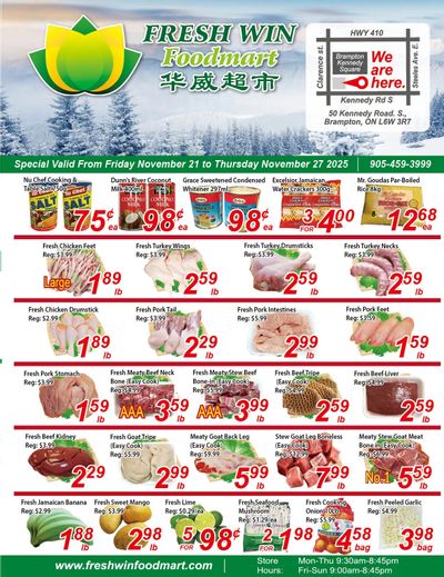 Fresh Win Foodmart Flyer November 21 to 27
