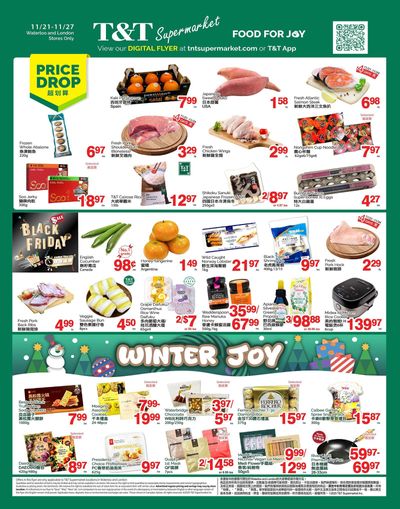 T&T Supermarket (London & Waterloo) Flyer November 21 to 27
