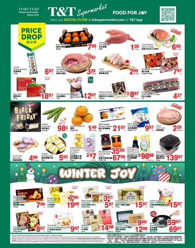 T&T Supermarket (Ottawa & Kanata) Flyer November 21 to 27