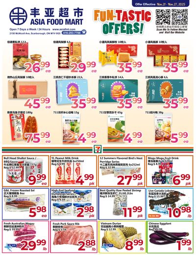 Asia Food Mart Flyer November 21 to 27