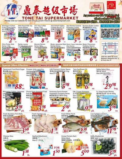 Tone Tai Supermarket Flyer November 21 to 27
