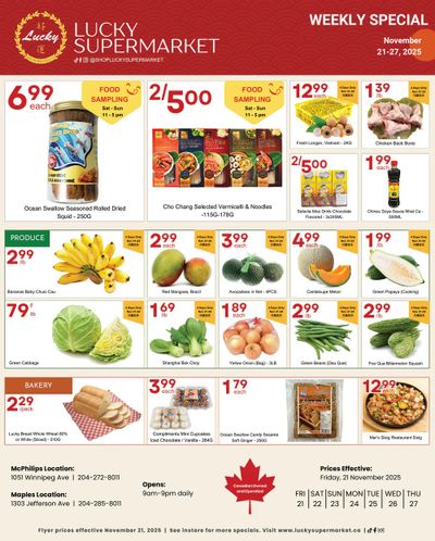 Lucky Supermarket (Winnipeg) Flyer November 21 to 27