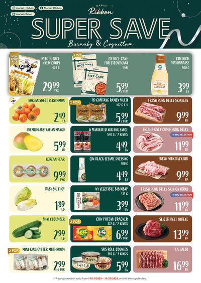 Market Ribbon Flyer November 21 to 27