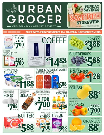 Urban Grocer Flyer November 21 to 27