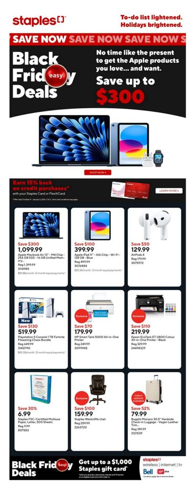 Staples Flyer November 21 to 27