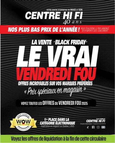 Centre Hi-Fi Flyer November 21 to 27