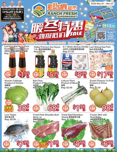 Ranch Fresh Supermarket Flyer November 21 to 27