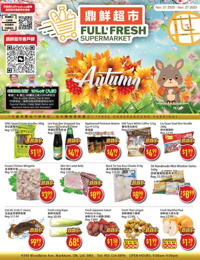 Full Fresh Supermarket Flyer November 21 to 27