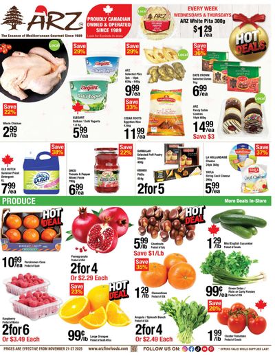Arz Fine Foods Flyer November 21 to 27
