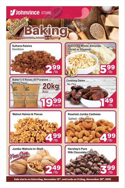 Johnvince Foods Flyer November 15 to 28