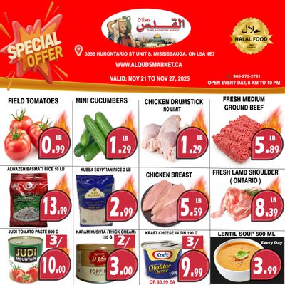 Al-Quds Supermarket Flyer November 21 to 27