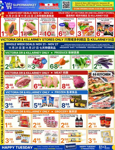 88 Supermarket Flyer November 21 to 27