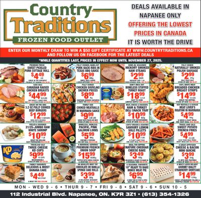 Country Traditions Flyer November 20 to 27