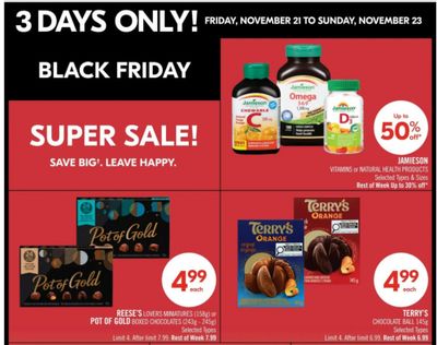 Shoppers Drug Mart Canada Black Friday Deals: Super Sale + Surprise Points Event