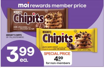 Metro Ontario: Hershey Chipits $3.99 Member Price Until November 26th