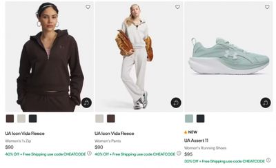 Under Armour Canada Black Friday Deals Sale 2025: Save 30-40% Off Everything Sitewide Using Promo Code + FREE Shipping