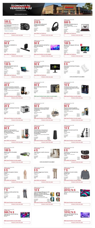 Costco (QC) Black Friday Savings November 24 to 30