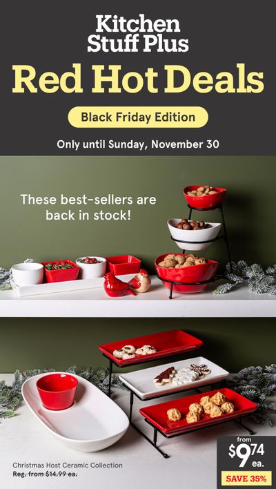 Kitchen Stuff Plus Red Hot Deals Flyer November 24 to 30