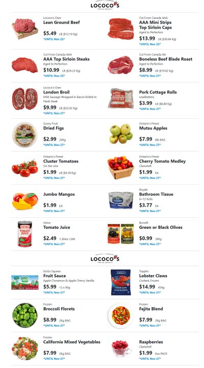 Lococo's Flyer November 24 to 27