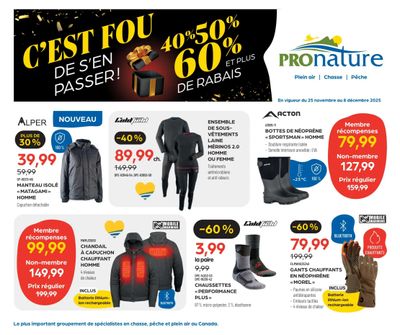 Pronature Flyer November 25 to December 8