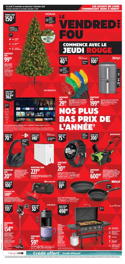 Canadian Tire (QC) Black Friday Flyer November 27 to December 7
