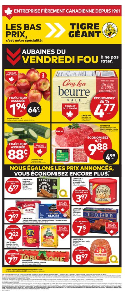 Tigre Géant Flyer November 26 to December 2