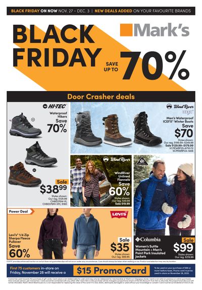 Mark's Black Friday Flyer November 27 to December 3